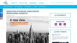 
                            7. Marchon Eyewear Announces Redesigned Website | VSP Global