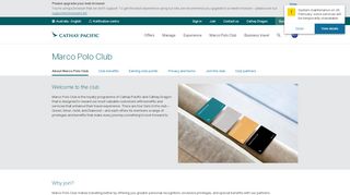 
                            13. Marco Polo Club - Cathay Pacific