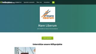 
                            3. Mare Liberum: Spende für unsere Organisation (betterplace.org)