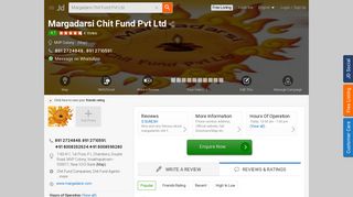 
                            8. Margadarsi Chit Fund Pvt Ltd, MVP Colony - Justdial