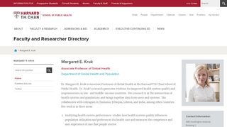 
                            9. Margaret E. Kruk | Harvard T.H. Chan School of Public Health