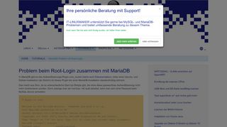 
                            5. MariaDB Problem mit Root-Login - Linuxmaker