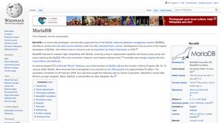 
                            13. MariaDB – Wikipedia