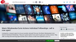 
                            9. Marie Skłodowska-Curie Actions Individual Fellowships: call is now ...