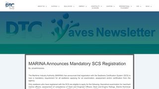 
                            7. MARINA Announces Mandatory SCS Registration - PTC Group