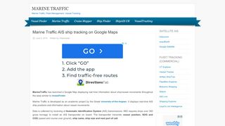 
                            6. Marine Traffic - AIS ship tracking