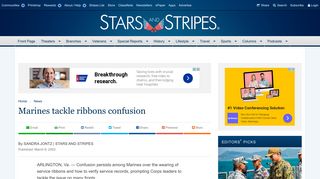 
                            10. Marines tackle ribbons confusion - News - Stripes