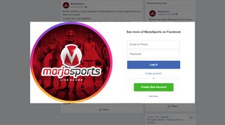 
                            3. MarjoSports - BAIXE AGORA o nosso aplicativo da... | Facebook