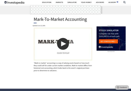 
                            5. Mark-To-Market Accounting - Investopedia