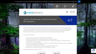 
                            12. MarkBrilman.nl | Tutorial: The NetScaler, Storefront, Receiver, SSO ...