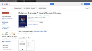 
                            11. Marken und Zeichen der Freien und Hansestadt Hamburg