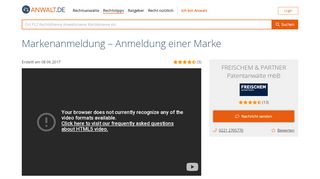 
                            12. Markenanmeldung – Anmeldung einer Marke - Anwalt.de