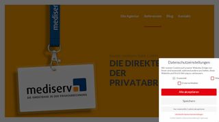 
                            11. Markenkommunikation für die mediserv Bank GmbH • FBO GmbH