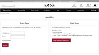 
                            2. Markenschuhe - Login - Lüke Schuhe