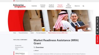 
                            11. Market Readiness Assistance (MRA) Grant - Enterprise Singapore's ...