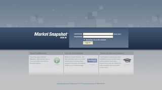 
                            11. Market Snapshot Control Panel Login