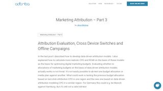 
                            4. Marketing Attribution, what is it? Part 3 - Adtriba