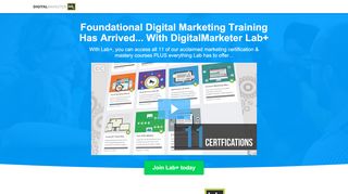 
                            7. Marketing Certifications - Lab+ | DigitalMarketer