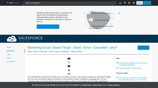 
                            2. Marketing Cloud / Exact Target - Send - Error - Cancelled - why ...