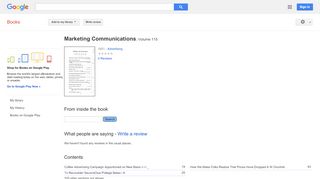 
                            11. Marketing Communications - Google बुक के परिणाम