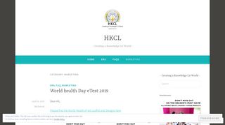 
                            6. Marketing – HKCL