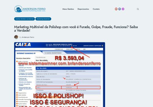 
                            11. Marketing Multinível da Polishop com você é Furada, Golpe, Fraude ...