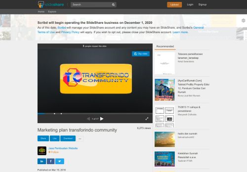 
                            8. Marketing plan transforindo community - SlideShare