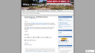 
                            10. Marketing Rounds – PETRONAS SUS Rant | Wata - Malaysian Oil and ...