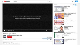 
                            5. Marketo Login - Tutorial - YouTube
