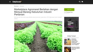 
                            12. Marketplace Agromaret Bertahan dengan Menjual Barang Kebutuhan ...