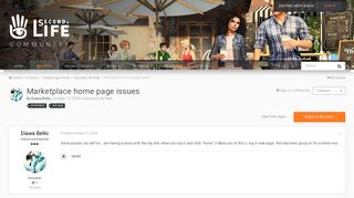 
                            12. Marketplace home page issues - Second Life Web - SecondLife Community