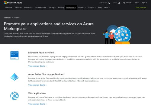 
                            7. Marketplace Partner Program | Microsoft Azure