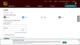 
                            8. Marketplace Shipping - Log in | UPS - United States