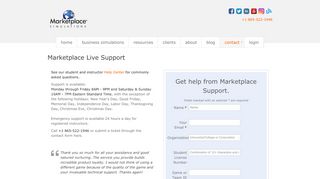 
                            3. Marketplace Simulations Customer Support