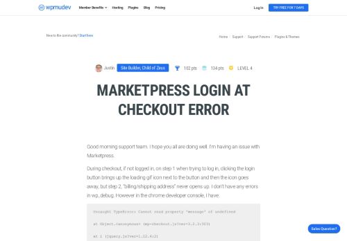 
                            2. Marketpress Login At Checkout Error - WPMU Dev