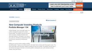 
                            11. MarketSmith - AAII: The American Association of Individual Investors