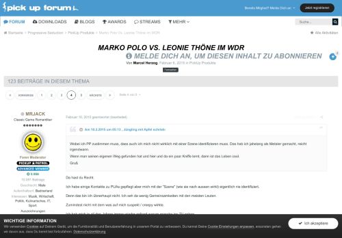
                            7. Marko Polo Vs. Leonie Thöne im WDR - Seite 4 - PickUp Produkte ...