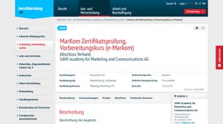 
                            11. MarKom Zertifikatsprüfung, Vorbereitungskurs (e-Markom ...