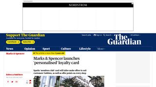 
                            3. Marks & Spencer launches 'personalised' loyalty card | Business | The ...