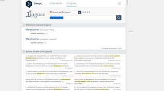 
                            12. Marktpartner - Englisch-Übersetzung – Linguee Wörterbuch