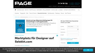 
                            10. Marktplatz für Designer auf Selekkt.com | PAGE online