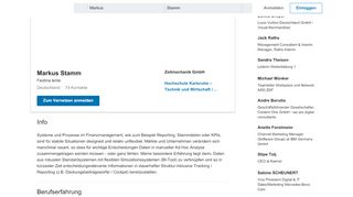 
                            10. Markus Stamm – Geschäftsführer – Zeitmechanik GmbH | LinkedIn