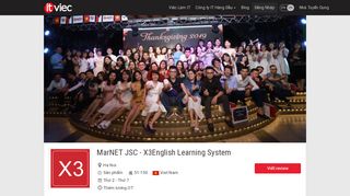 
                            8. MarNET JSC - X3English Learning System tuyển dụng việc làm IT mới ...