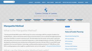 
                            13. Marquette Method | Diocese of Lansing