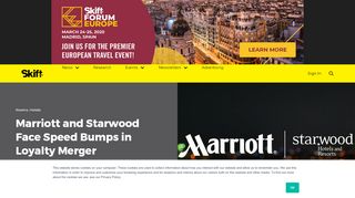 
                            11. Marriott and Starwood Face Speed Bumps in Loyalty Merger – Skift