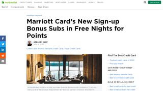 
                            4. Marriott Card's New Sign-up Bonus Subs in Free Nights for Points ...