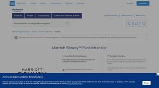 
                            12. Marriott Marriott Bonvoy™ Punktetransfer Membership Rewards®
