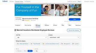 
                            9. Marriott Vacations Worldwide Employee Reviews - Indeed