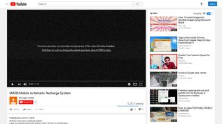 
                            8. MARS-Mobile Automatic Recharge System - YouTube
