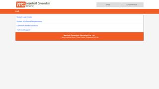 
                            3. Marshall Cavendish Education E-learning Portal FAQ - McOnline.sg